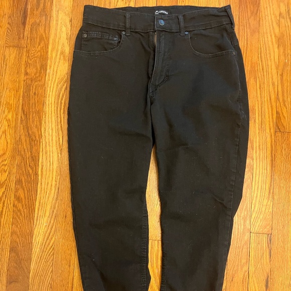 Classic Black Slim Fit Jeans for Men - Picture 1 of 5
